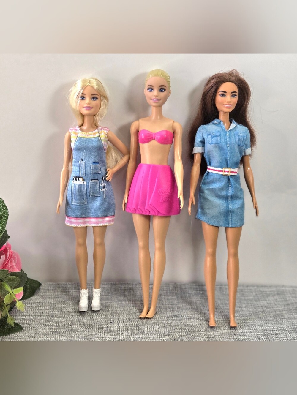 Barbie Doll Lot Of 3 Mattel 2000s, Coffee Shop, Play-Doh, Fashionista